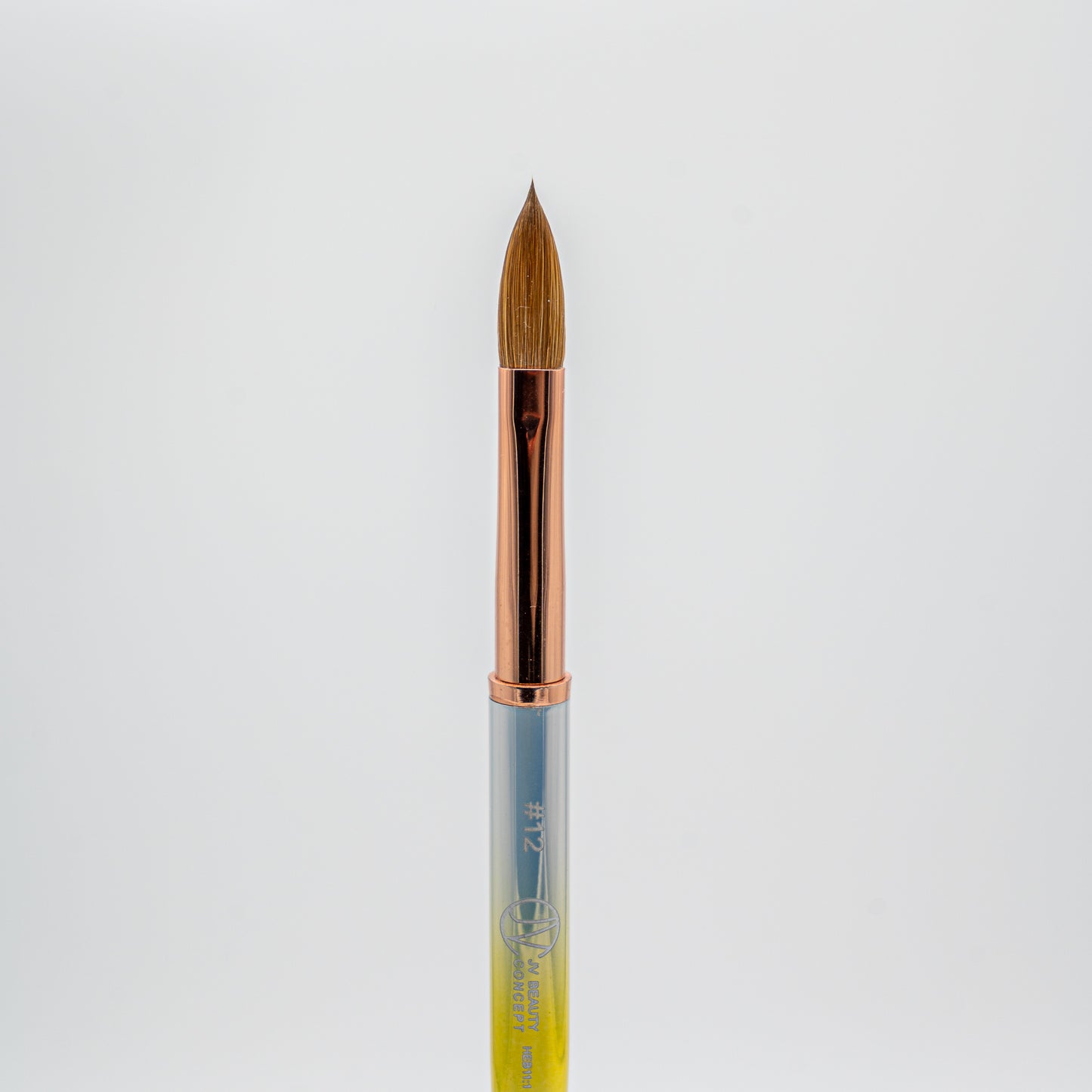 Acrylic Brush #12 – Kolinsky bristle nail brush for precise acrylic application, durable, ergonomic, and salon-quality sculpting tool.