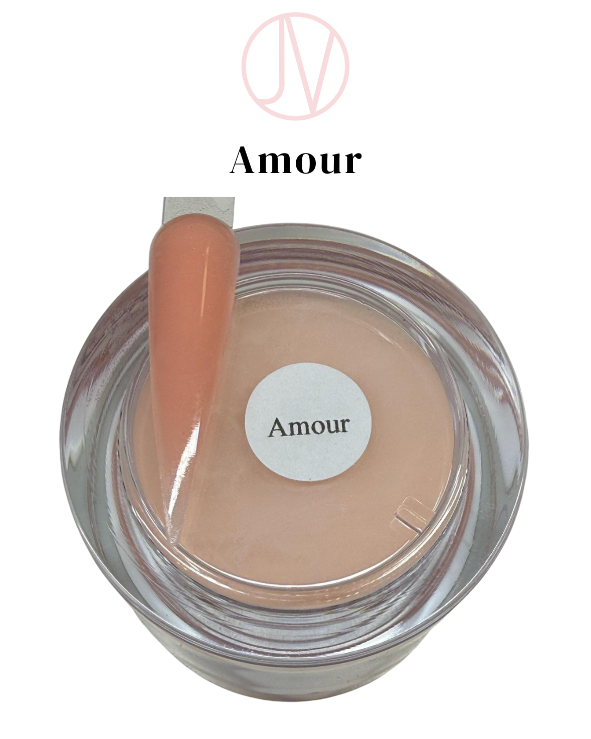Amour Acrylic Cover Powder - Perfect Peachy Nude for Timeless Nail Art