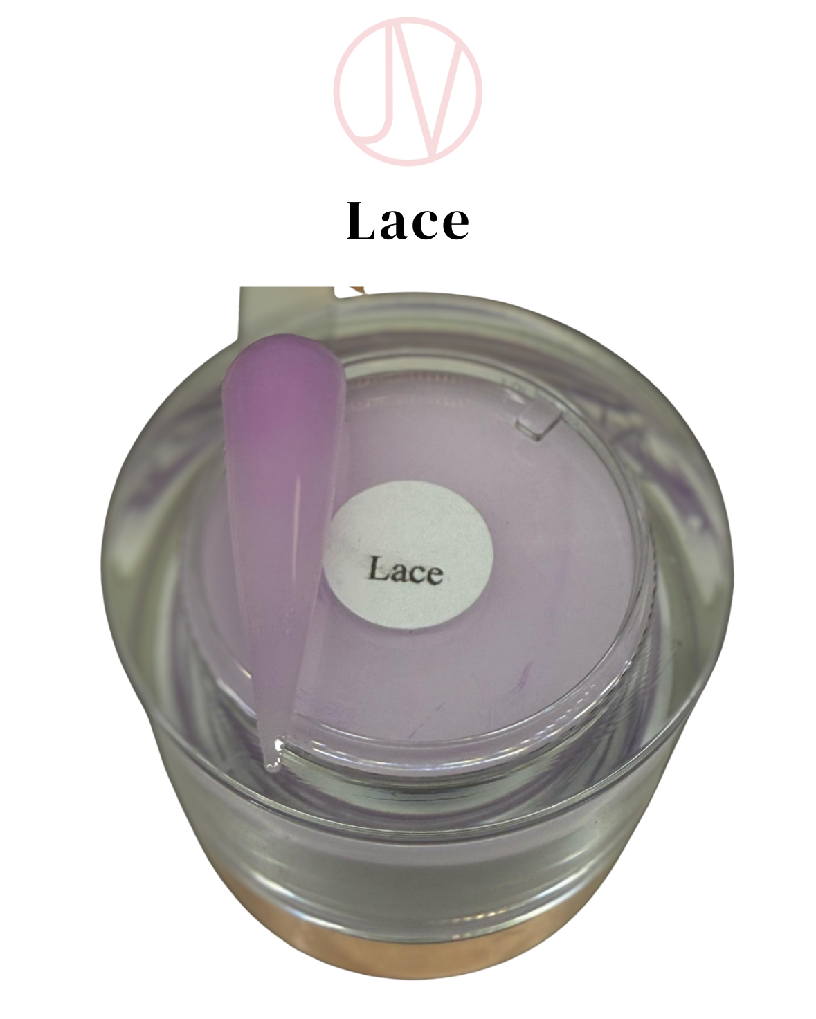 Elegant Lace Acrylic Powder for professional nail enhancements with a delicate lavender shade.