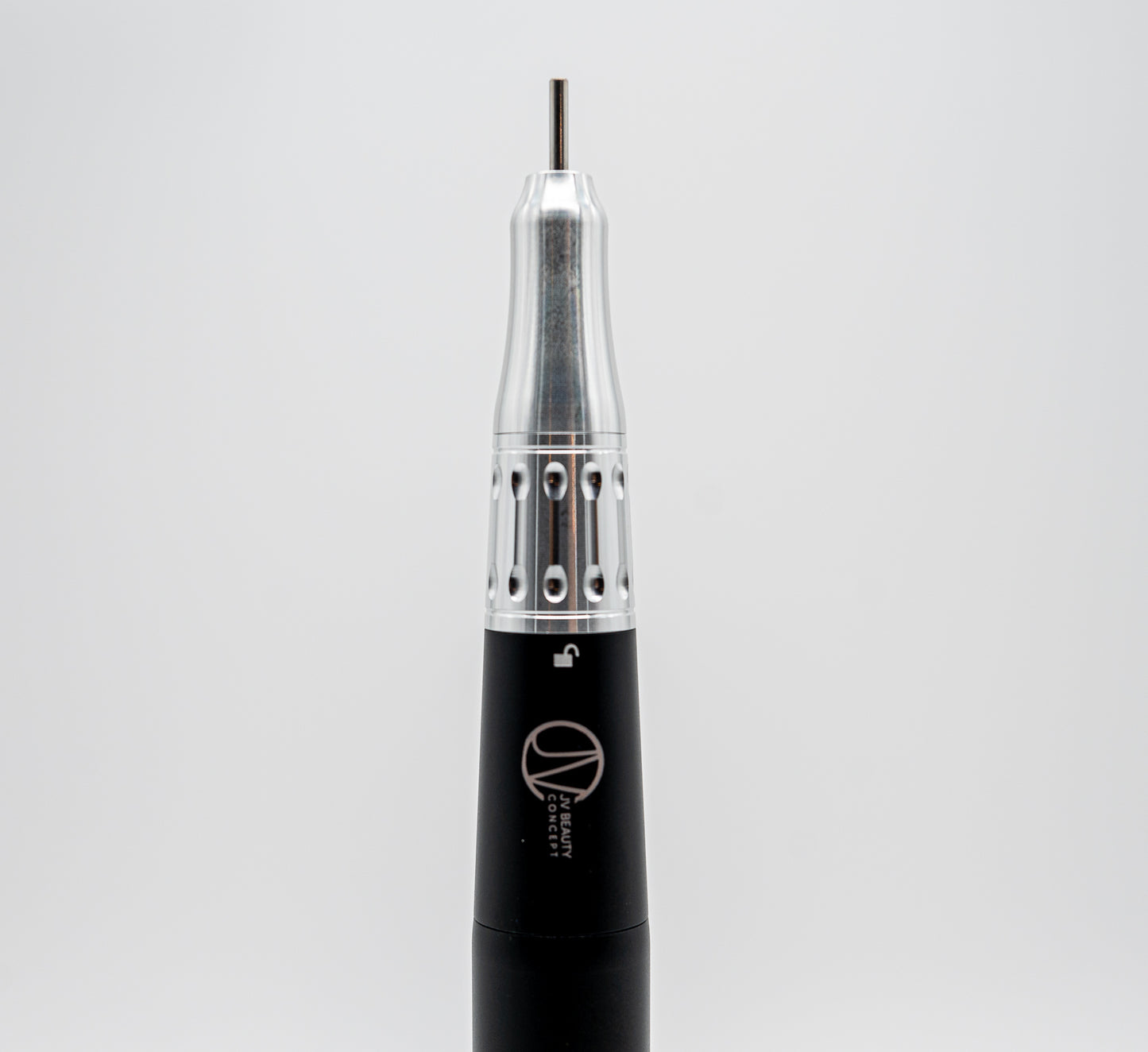 Compact and ergonomic pen-style nail drill for professional-level nail work on the go.