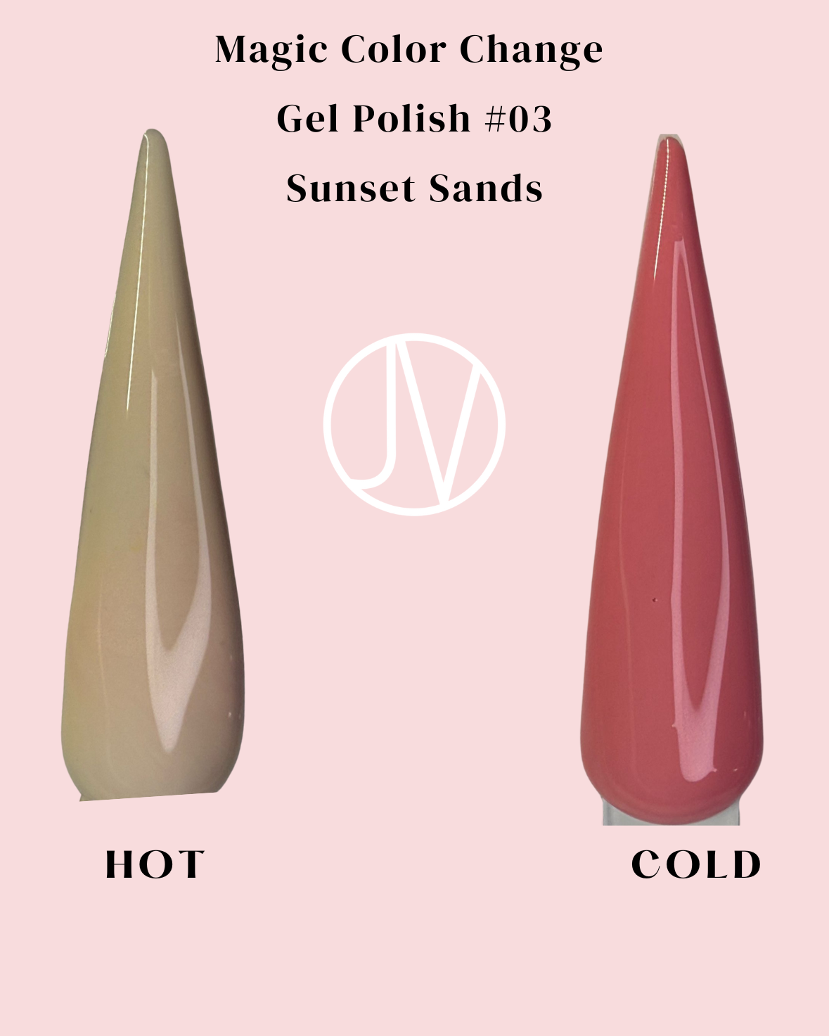 Princess Javic Nails Sunset Sands Gel Polish - temperature-sensitive formula delivering smooth application, intense pigmentation, and a flawless finish.
