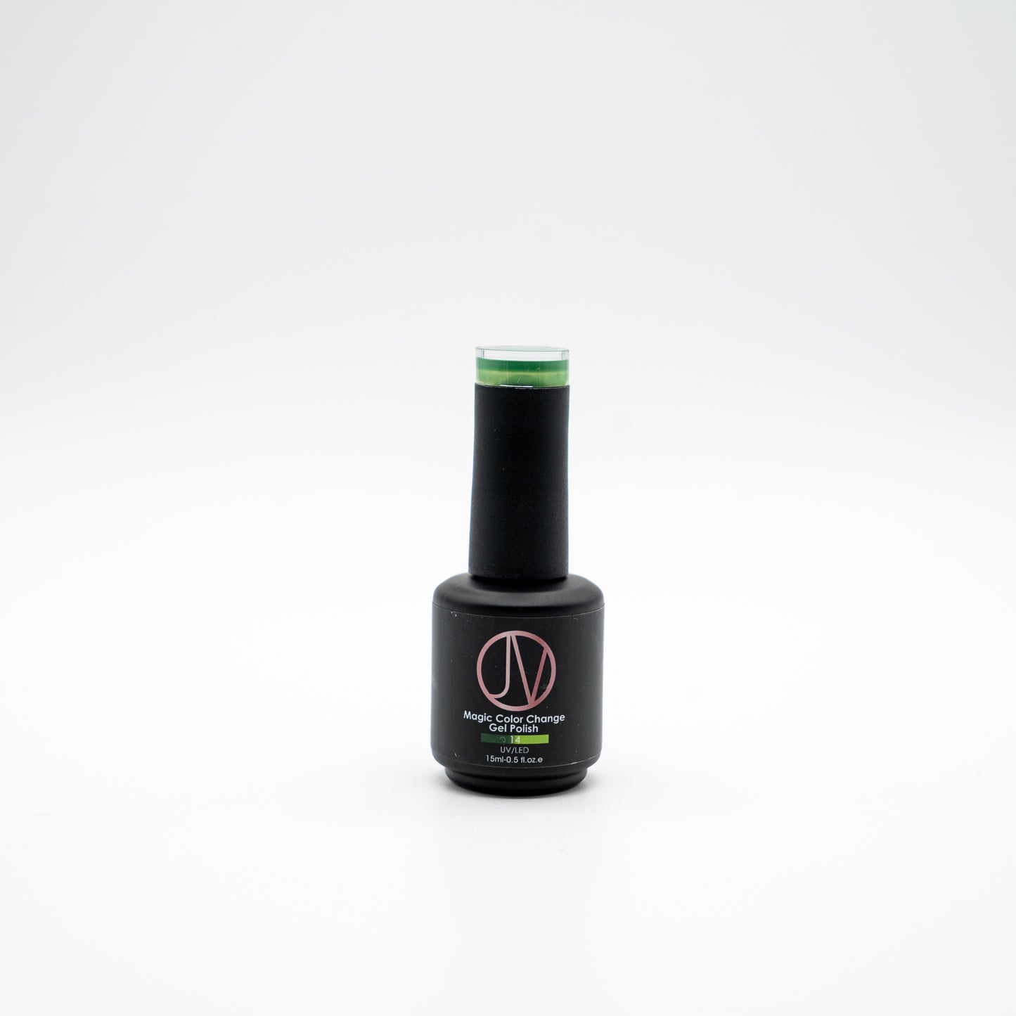 Magic Color Change Gel Polish - Forest Envy, dark green to neon green thermal gel for nails