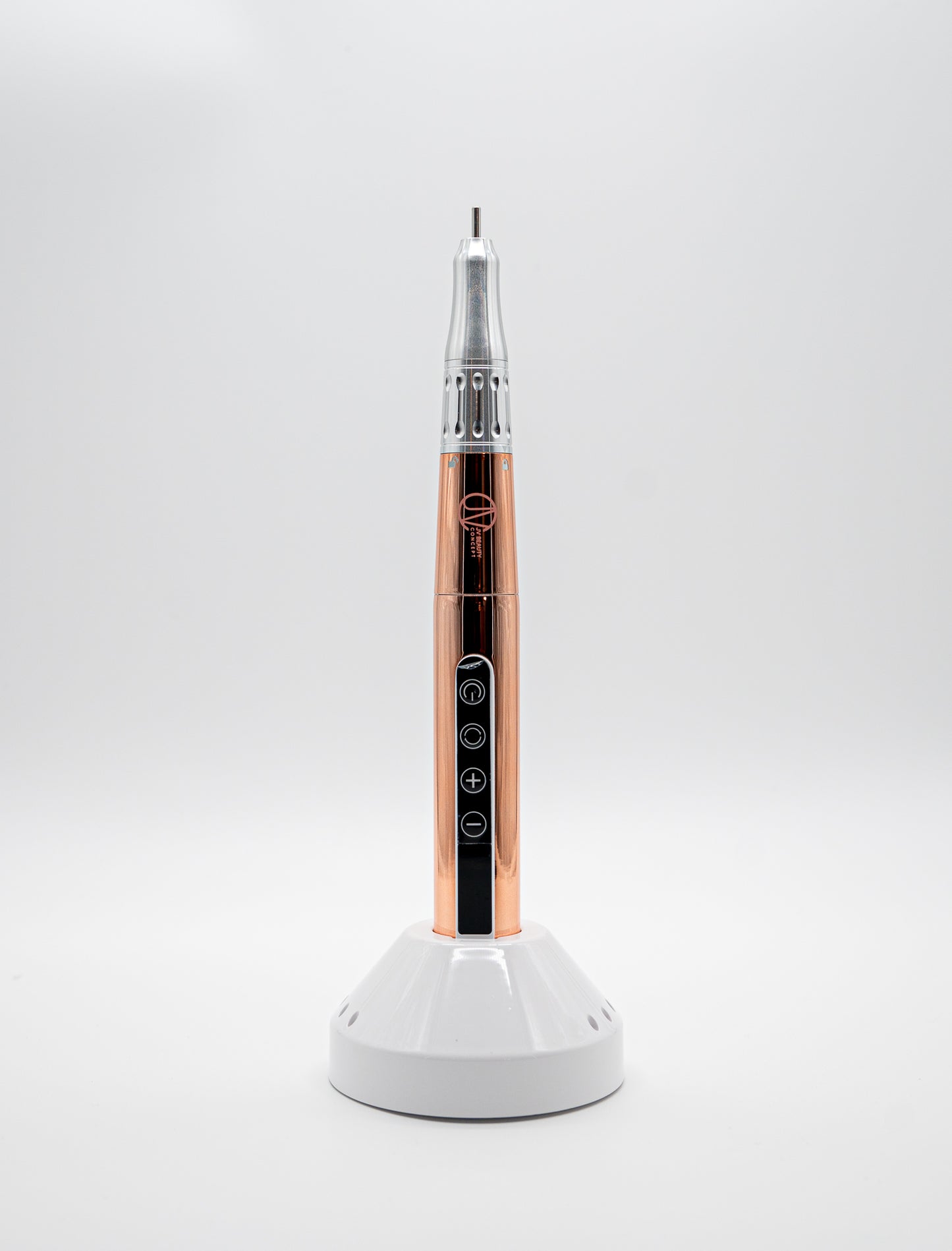 Nail drill for shaping, buffing, and polishing nails with quiet and smooth operation.