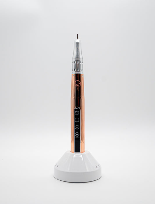 Nail drill for shaping, buffing, and polishing nails with quiet and smooth operation.