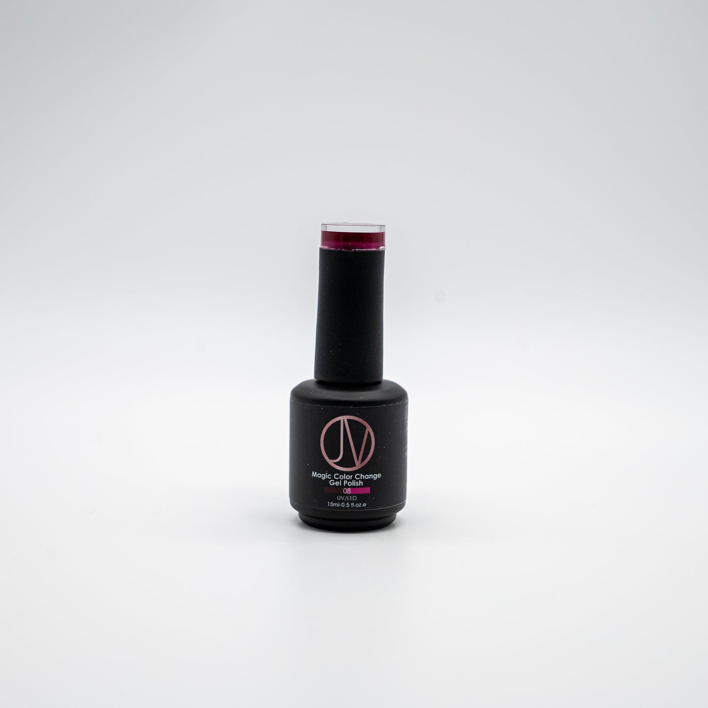 Pink Eclipse Magic Color Change Gel Polish – shifts from deep berry to bold neon pink with heat. High-pigment, UV-cured, long-lasting, salon-quality gel.