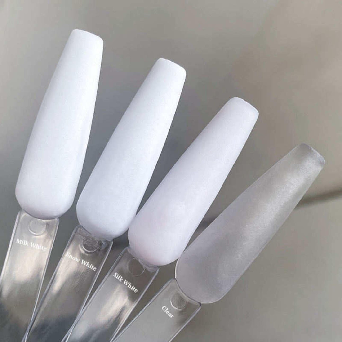Professional Clear Acrylic Powder for natural-looking nail enhancements with seamless coverage