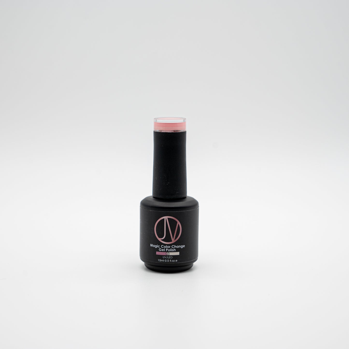 Sunset Sands Magic Color Change Gel Polish - shifts from warm dusty rose to soft beige with heat, UV-cured, high-pigment, long-lasting gel nail polish.