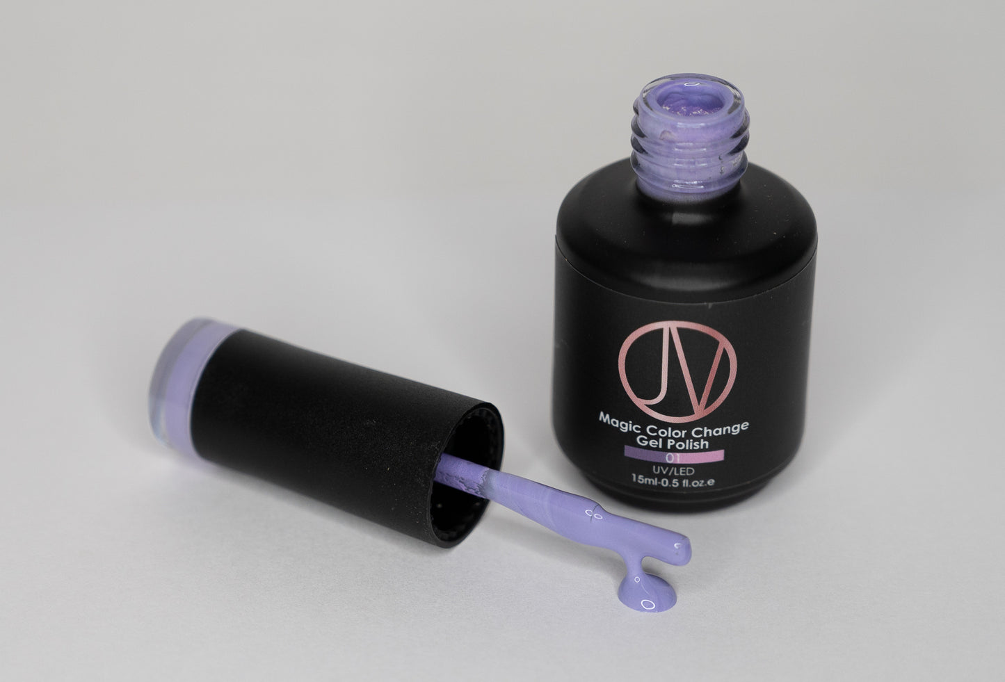 Mystic Orchid Magic Color Change Gel Polish – Deep Purple to Pink Thermochromic Nail Polish, LED UV-Cure, Long-Lasting.