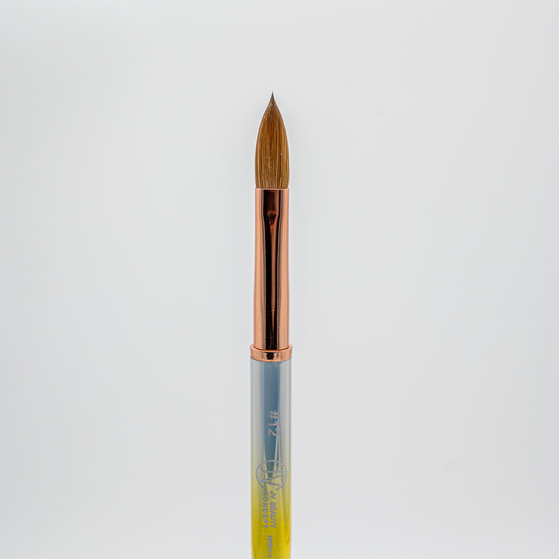 Acrylic Brush #12 – Kolinsky bristle nail brush for precise acrylic application, durable, ergonomic, and salon-quality sculpting tool.