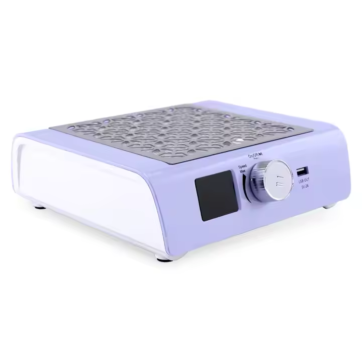 Portable Rechargeable Cordless Nail Dust Collector | Violet