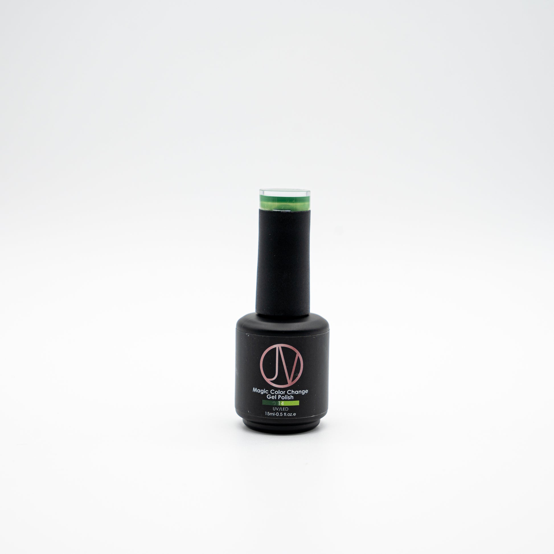 Magic Color Change Gel Polish - Forest Envy, dark green to neon green thermal gel for nails