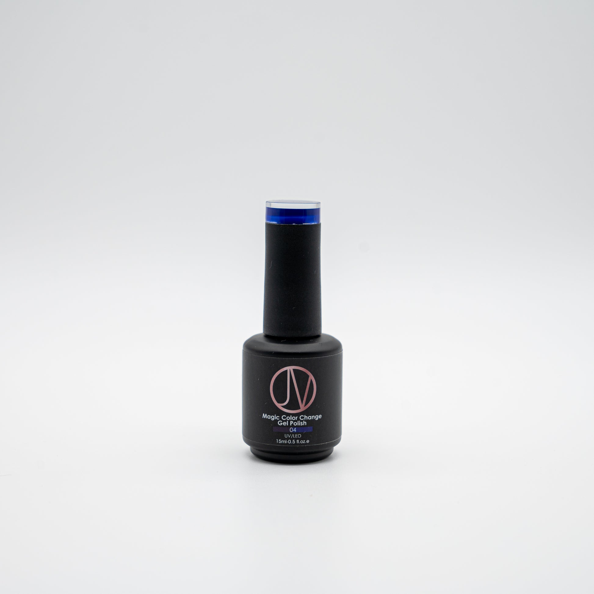 Midnight Tide Magic Gel Polish - Temperature-sensitive nail polish that changes from dark navy blue in cool temperatures to bright ocean blue when warm.